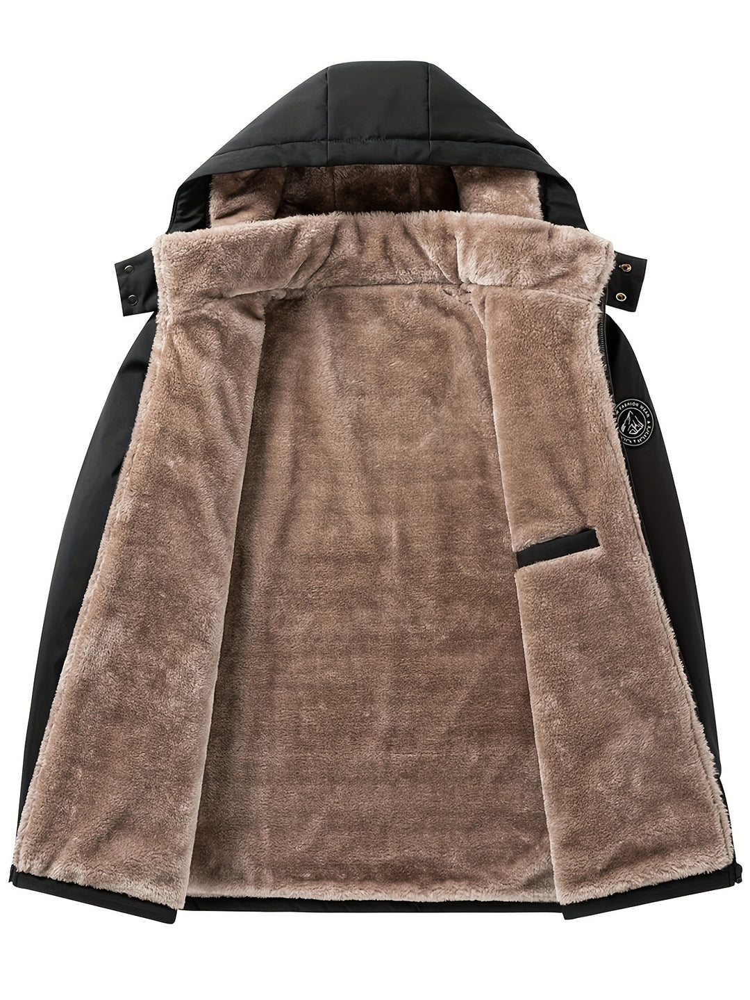 Heren winterjas | Parka met fleece voering en capuchon