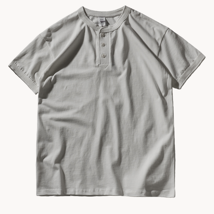CottonTrail | Henley t‑shirt van katoen voor dagelijks gebruik