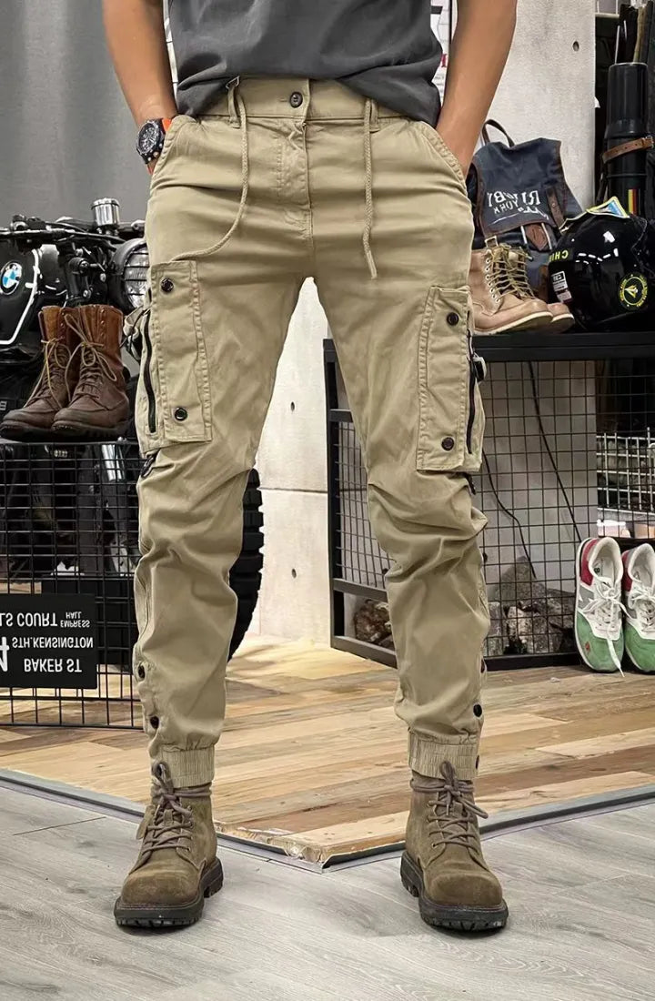 Heren tactical cargo broek met ritszakken