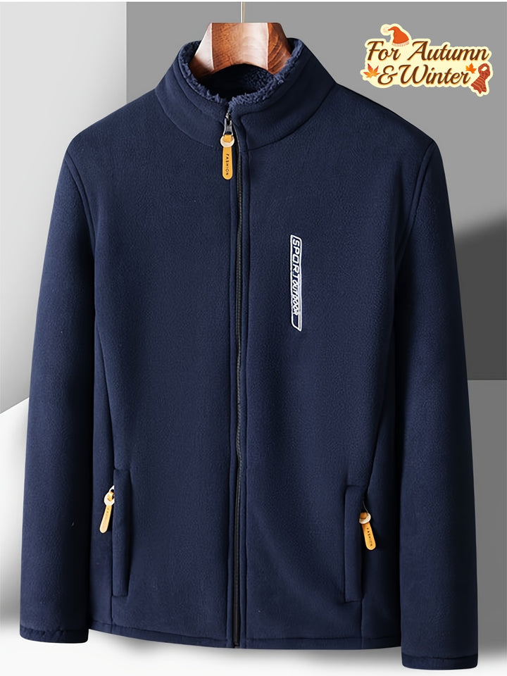 Dames winterjas | Fleece jas met hoge kraag en rits
