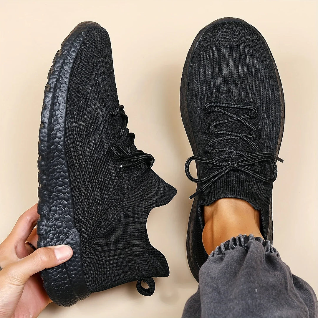 Unisex sneakers zwart | Lichtgewicht sportschoenen