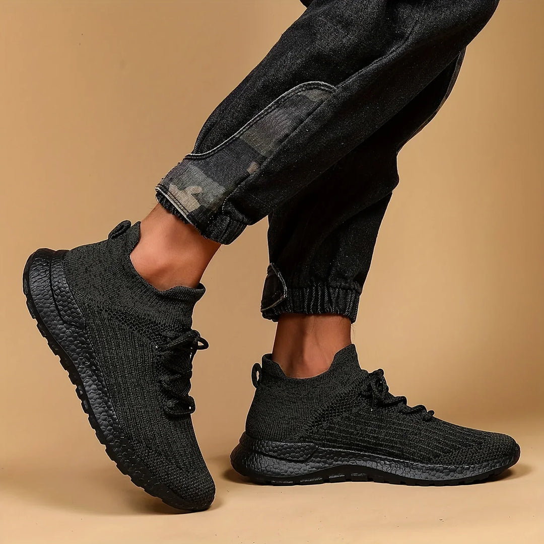 Unisex sneakers zwart | Lichtgewicht sportschoenen