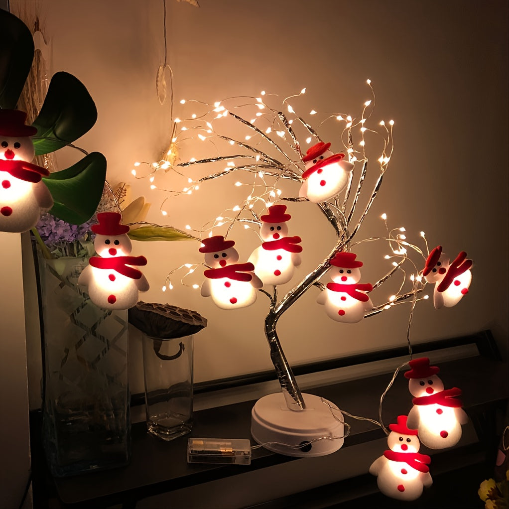 Sneeuwpop LED Lichtboom – Warme Kerstverlichting voor een Gezellige Winter Sfeer