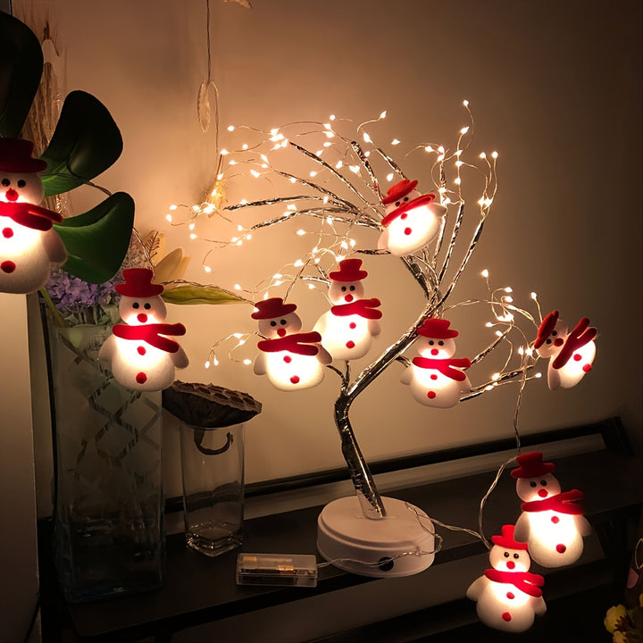 Sneeuwpop LED Lichtboom – Warme Kerstverlichting voor een Gezellige Winter Sfeer