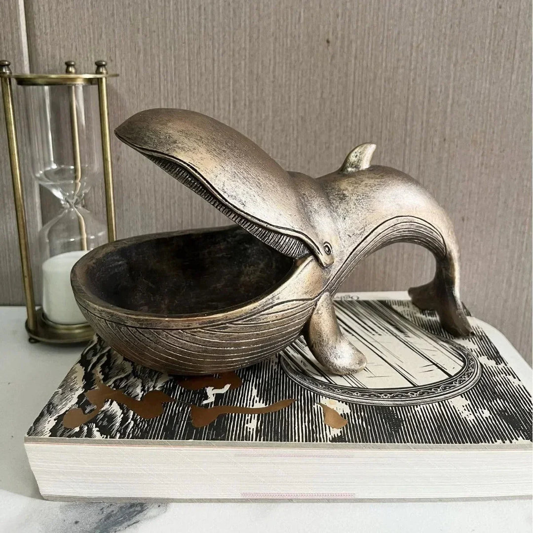 Walvis catchall | Decoratieve schaal voor sleutels en kleine spullen