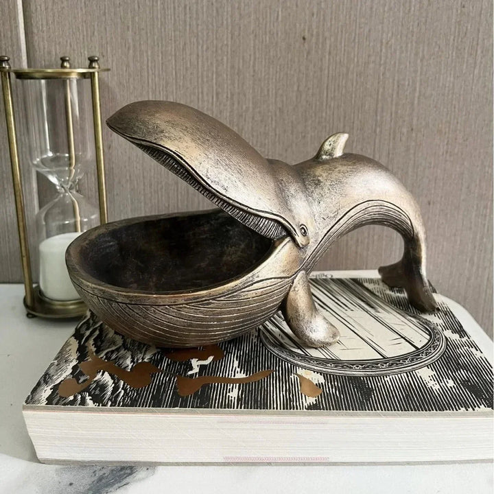 Walvis catchall | Decoratieve schaal voor sleutels en kleine spullen