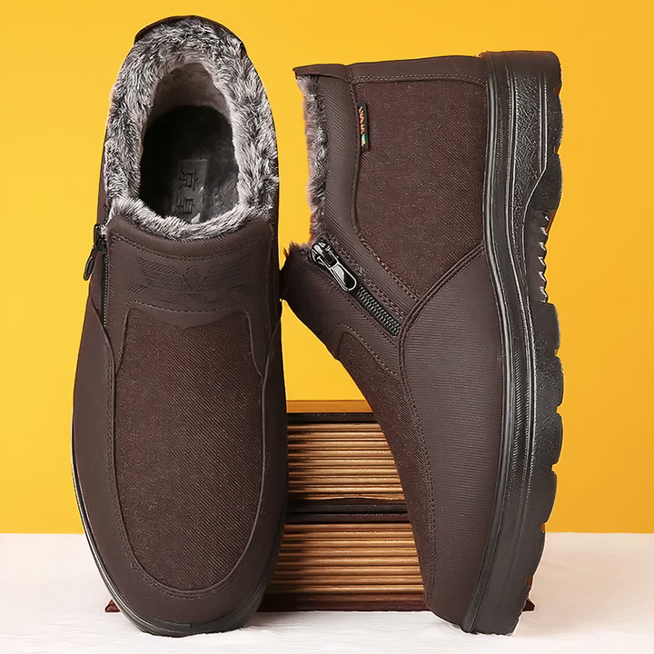Renzo | Warme winterschoenen met rits en warme voering