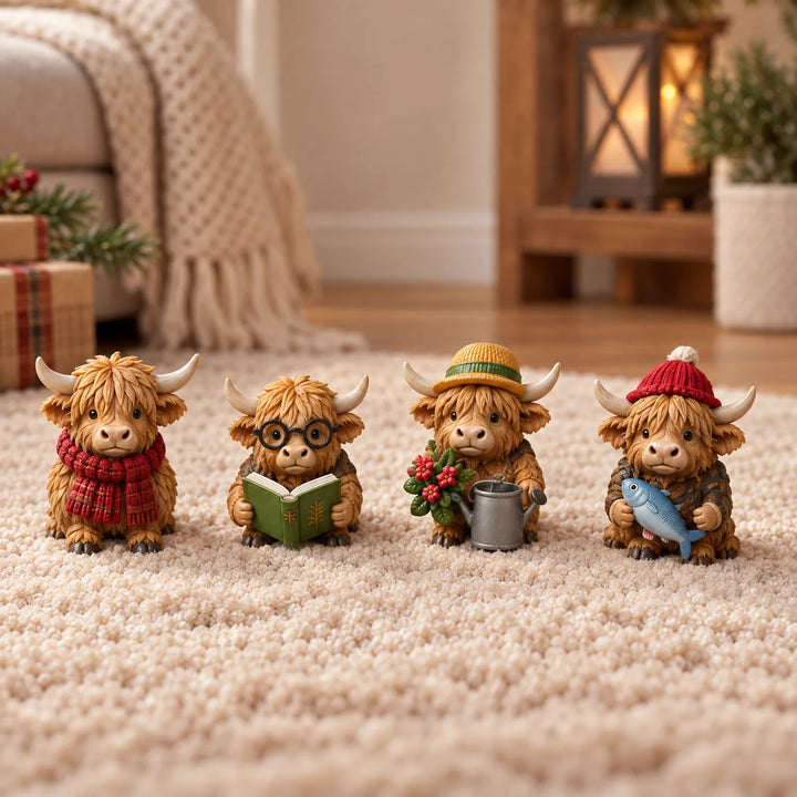 Adventskalender | 24 schotse hooglander mini figuren