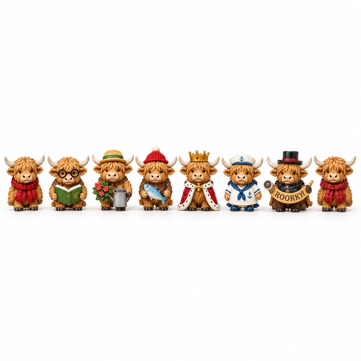 Adventskalender | 24 schotse hooglander mini figuren
