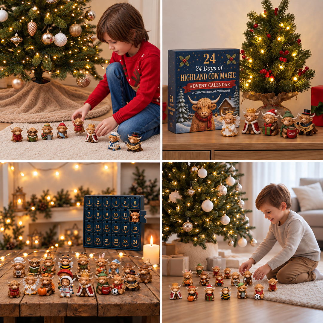 Adventskalender | 24 schotse hooglander mini figuren