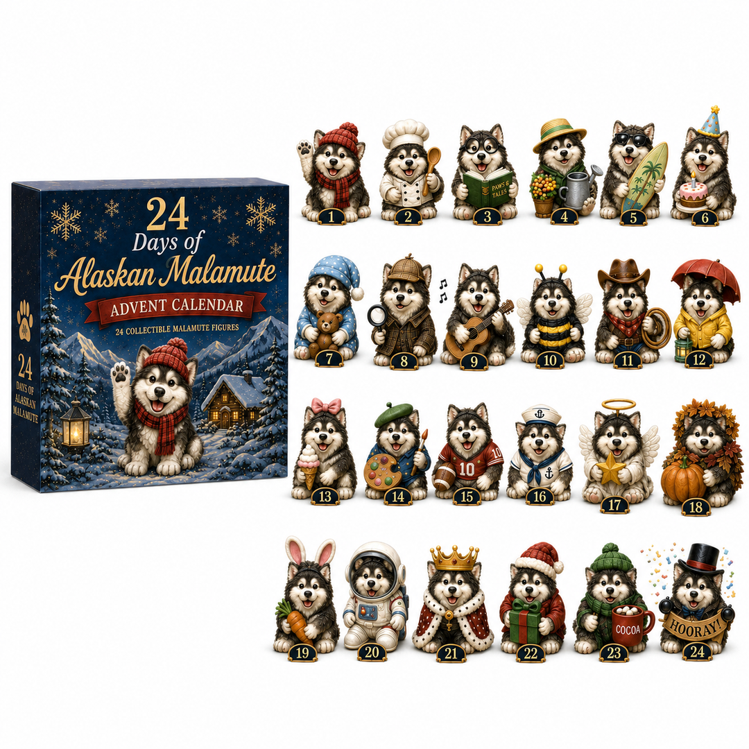 Adventskalender Alaskan Malamute 2026 | 24 verrassingen