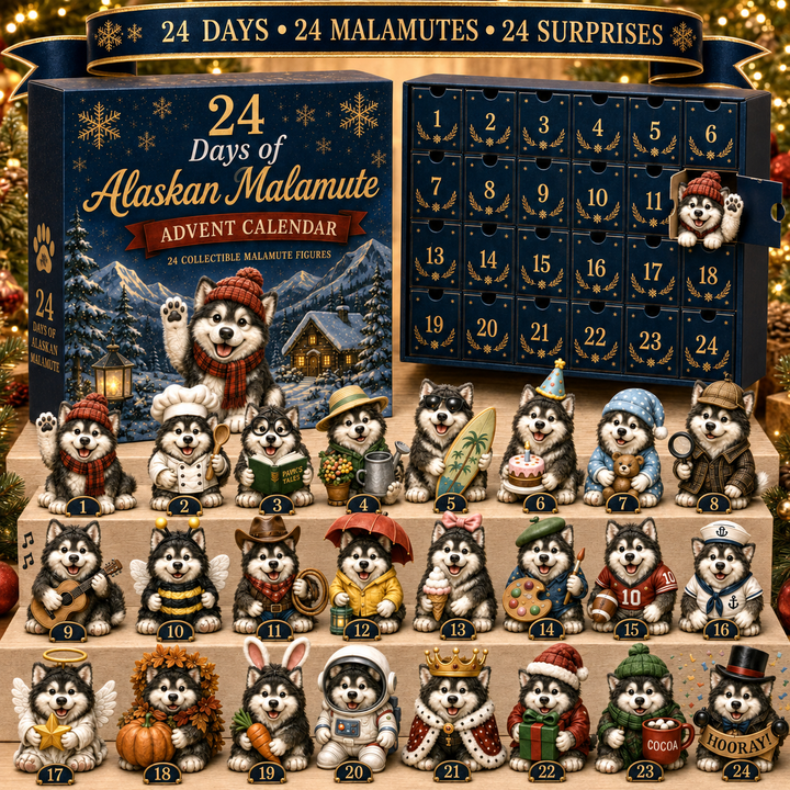 Adventskalender Alaskan Malamute 2026 | 24 verrassingen