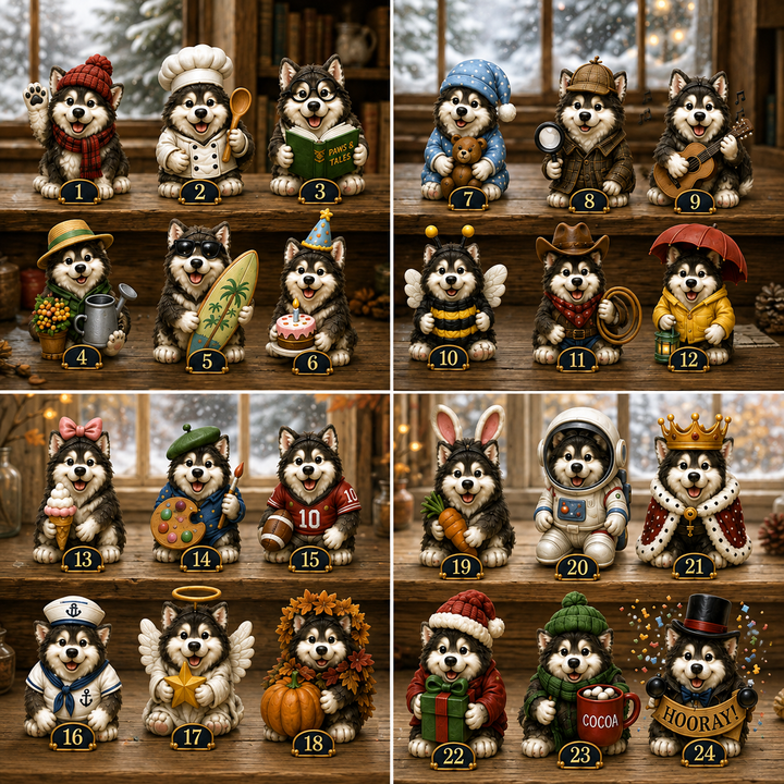Adventskalender Alaskan Malamute 2026 | 24 verrassingen