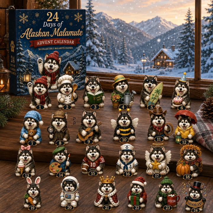 Adventskalender Alaskan Malamute 2026 | 24 verrassingen