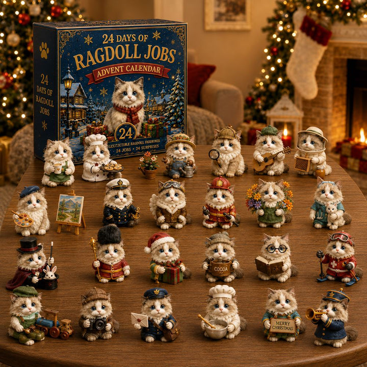 Adventskalender Ragdoll 2026 | 24 kattenfiguurtjes