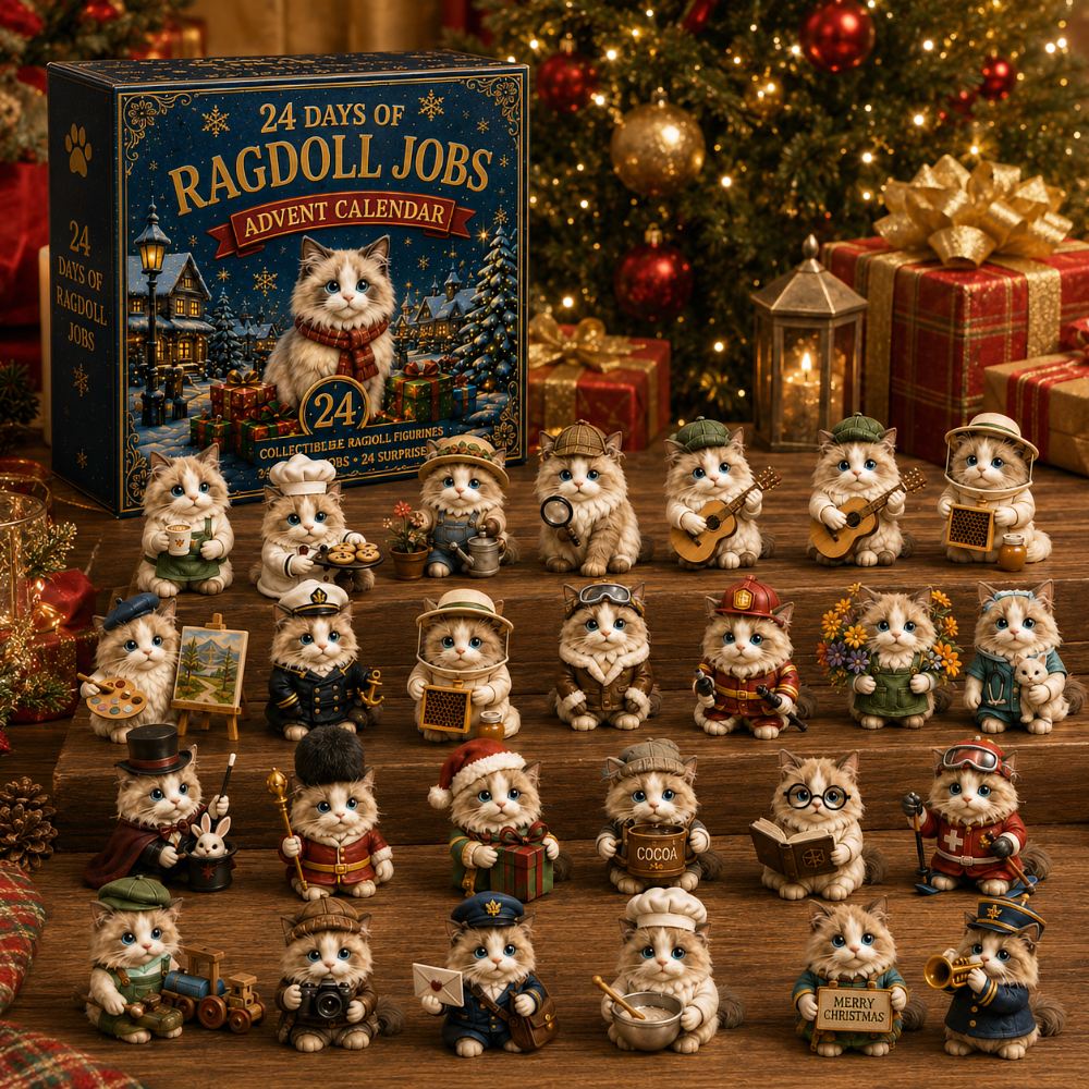 Adventskalender Ragdoll 2026 | 24 kattenfiguurtjes