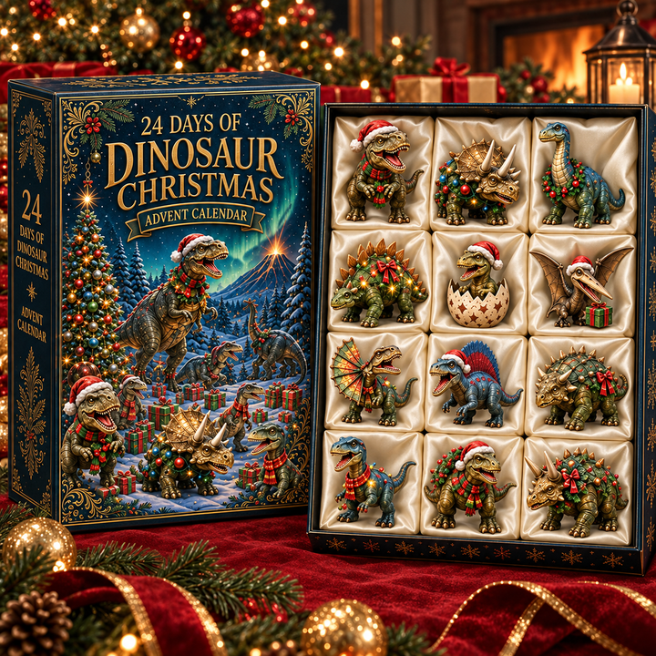 Adventskalender dinosaurussen 2026 | 24 dinosaurusfiguren