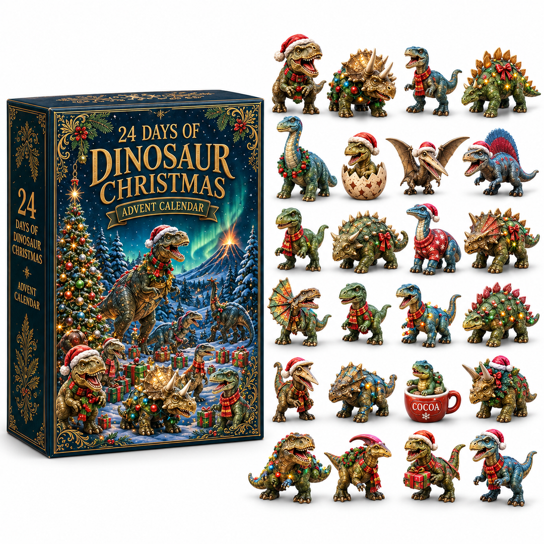 Adventskalender dinosaurussen 2026 | 24 dinosaurusfiguren