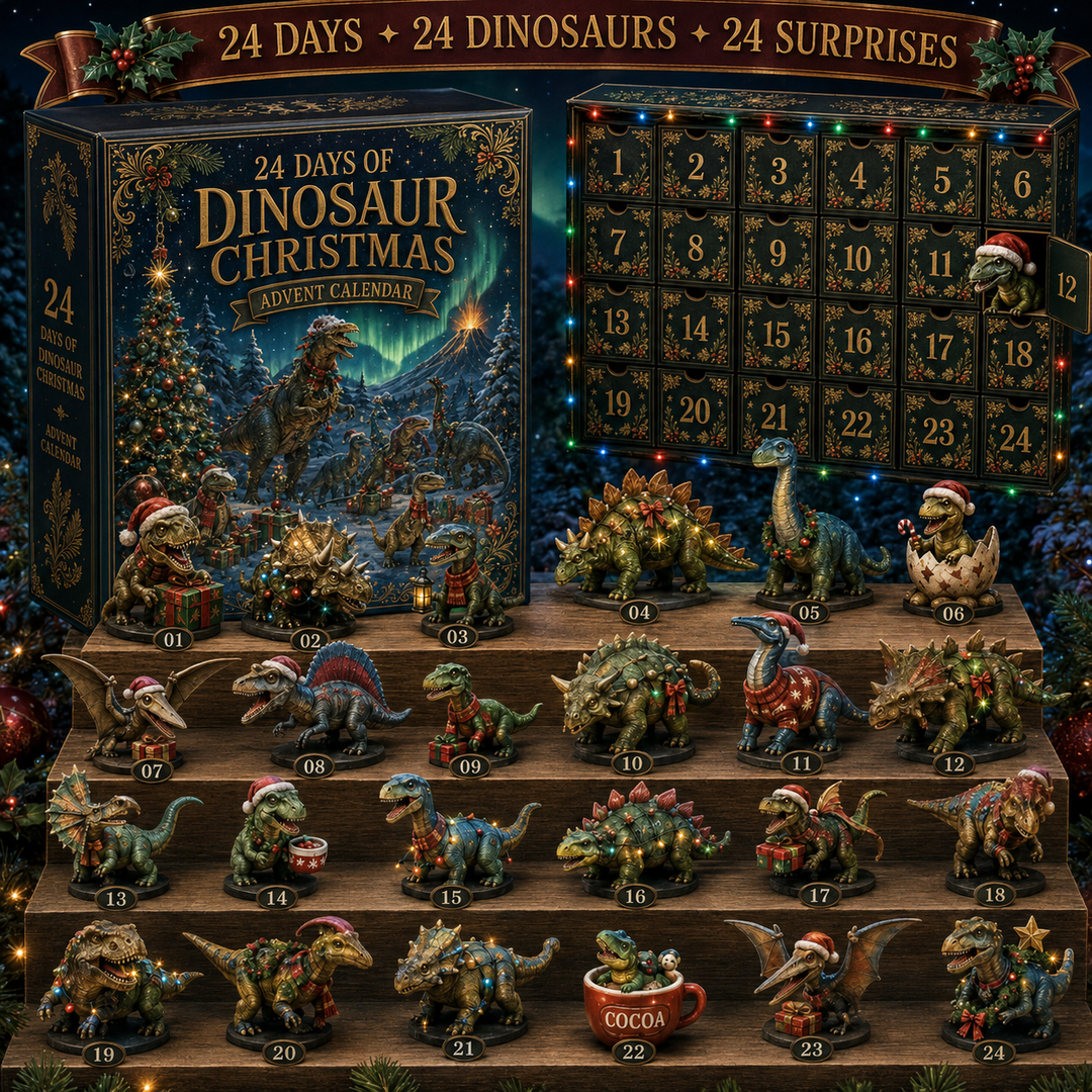Adventskalender dinosaurussen 2026 | 24 dinosaurusfiguren