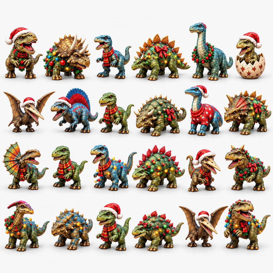 Adventskalender dinosaurussen 2026 | 24 dinosaurusfiguren