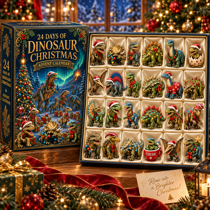 Adventskalender dinosaurussen 2026 | 24 dinosaurusfiguren