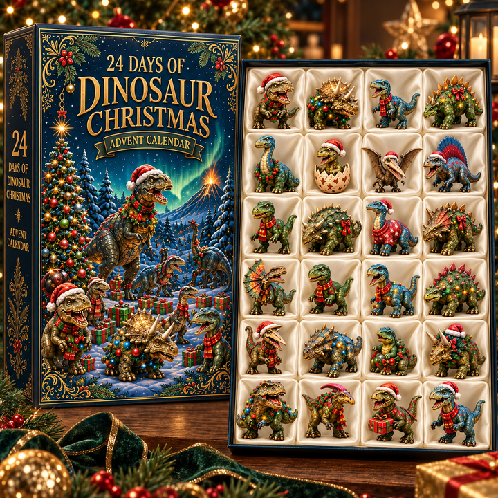 Adventskalender dinosaurussen 2026 | 24 dinosaurusfiguren