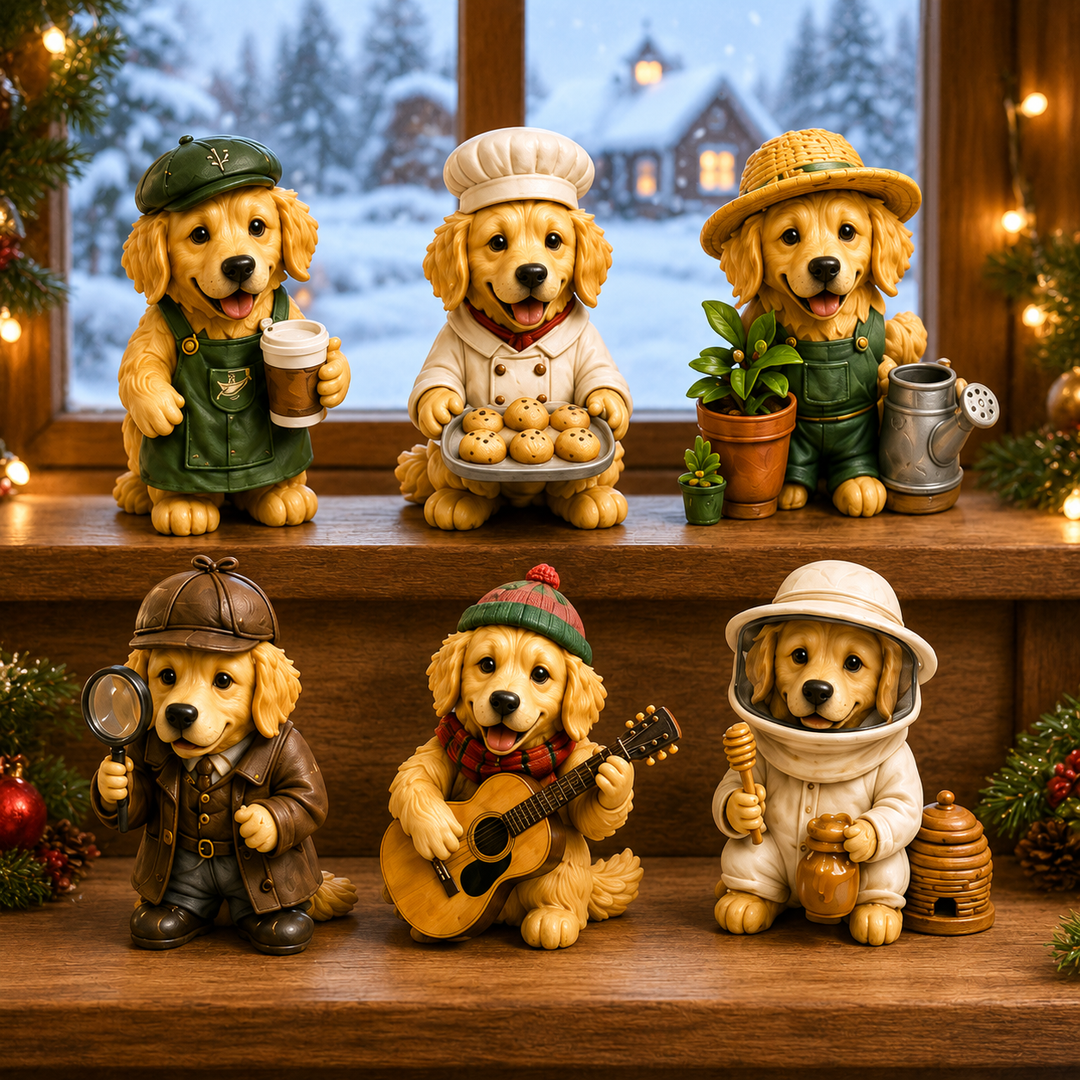 Adventskalender golden retriever 2026 | 24 hondenfiguurtjes