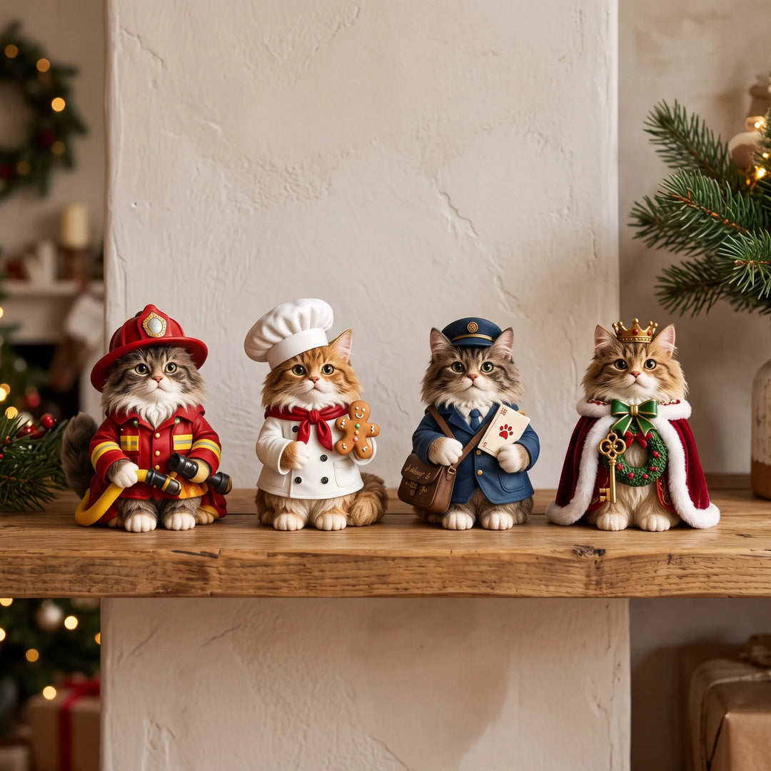 Adventskalender katten 2026 | 24 Maine Coon figuurtjes