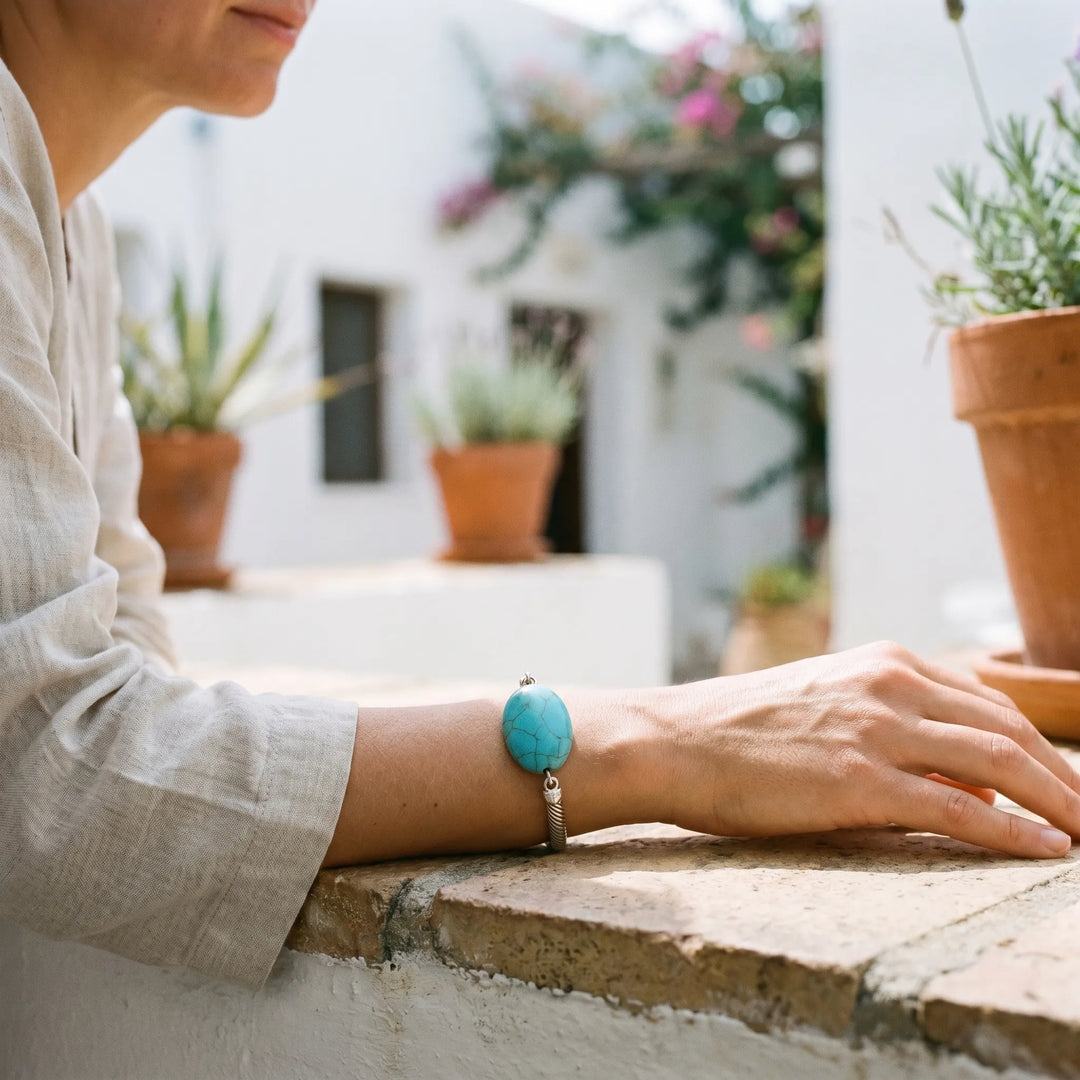 Armband dames | Boho armbandenset met natuursteen details