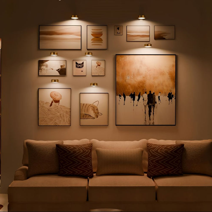 ArtLume | Draadloze LED-spots voor schilderijverlichting oplaadbaar | 2+1 gratis