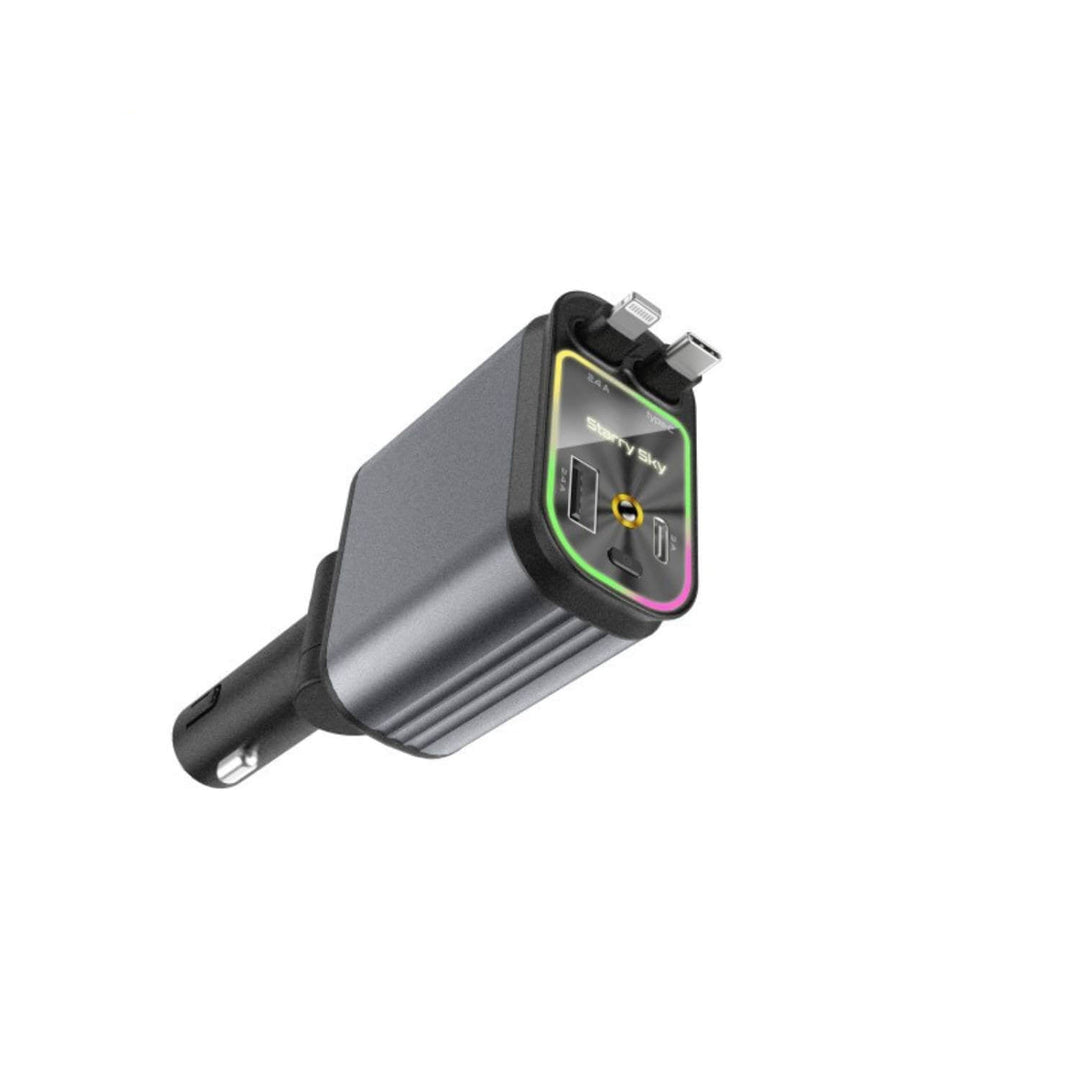 Auto oplader | 120w snellader met rgb sterrenprojector