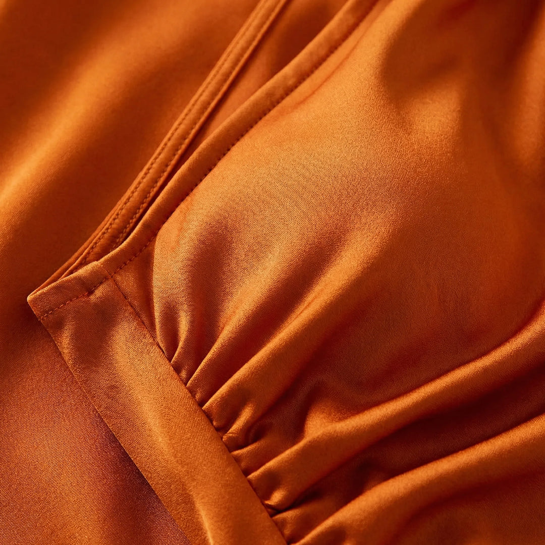 Avondjurk dames | One shoulder jurk met split