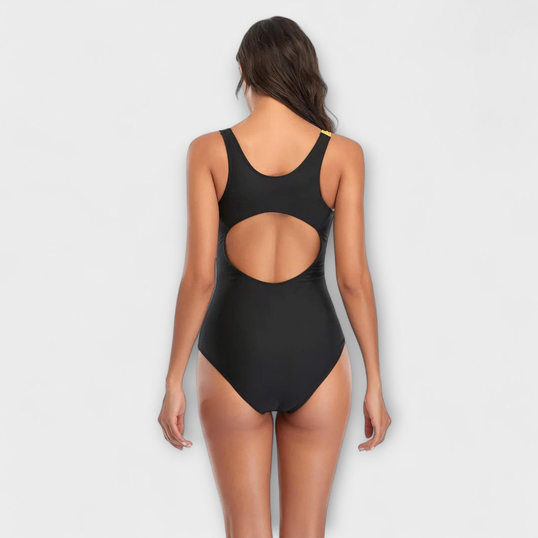 Badpak dames | Sportief badpak met open rug