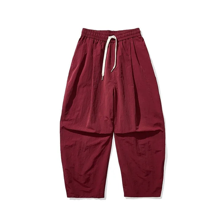 Baggy parachutebroek heren | Wijde broek met elastische tailleband