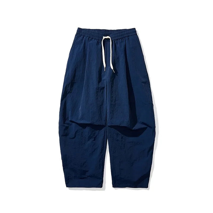 Baggy parachutebroek heren | Wijde broek met elastische tailleband