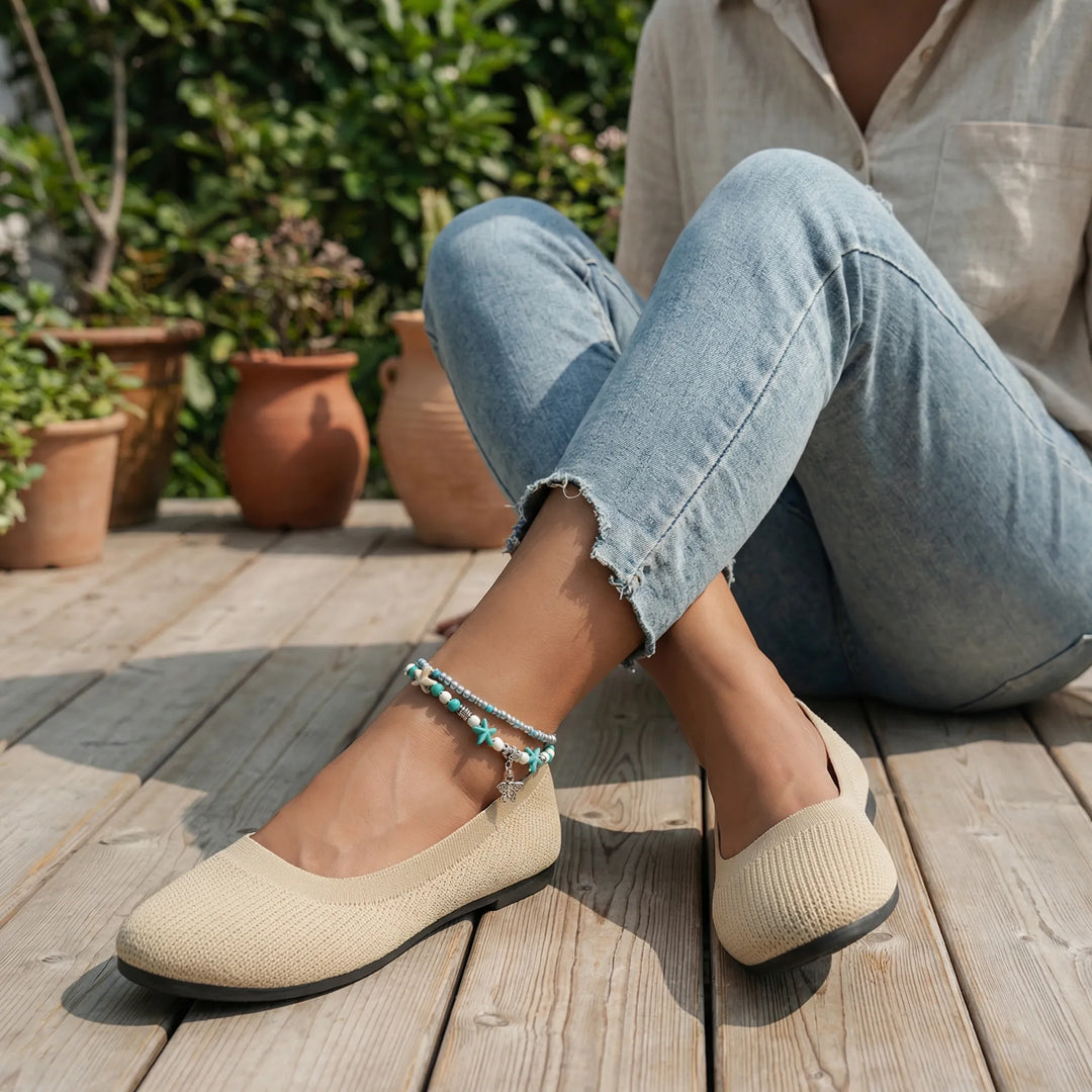 Ballerina’s dames | Comfortabele platte instappers