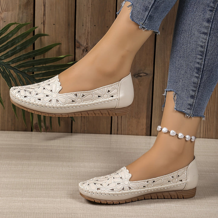 Ballerina's dames | Opengewerkte comfortschoenen