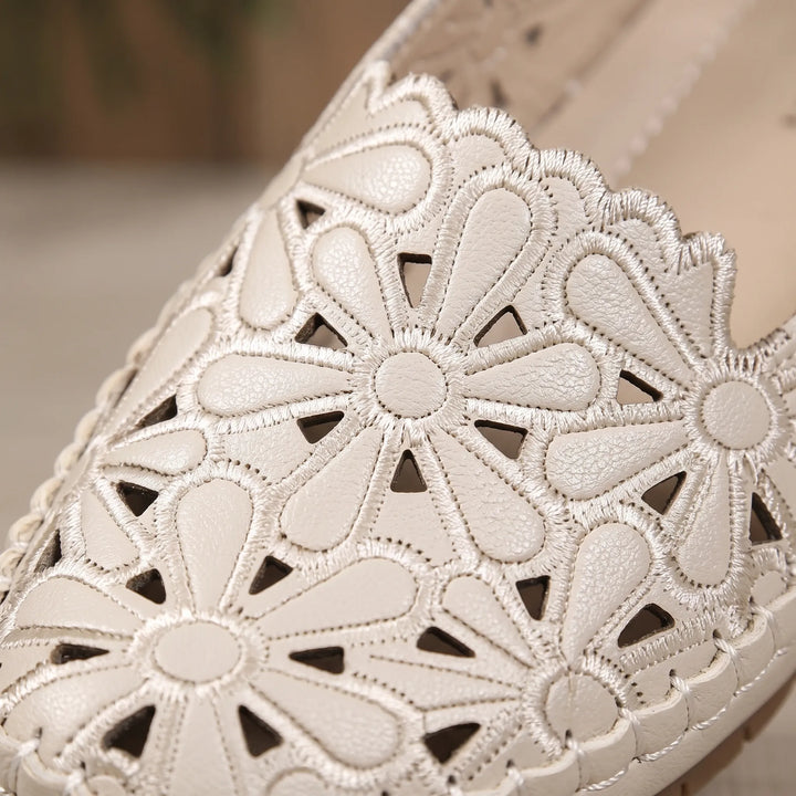 Ballerina's dames | Opengewerkte comfortschoenen