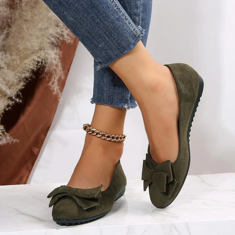 Ballerina’s dames | Platte schoenen met strikdetail