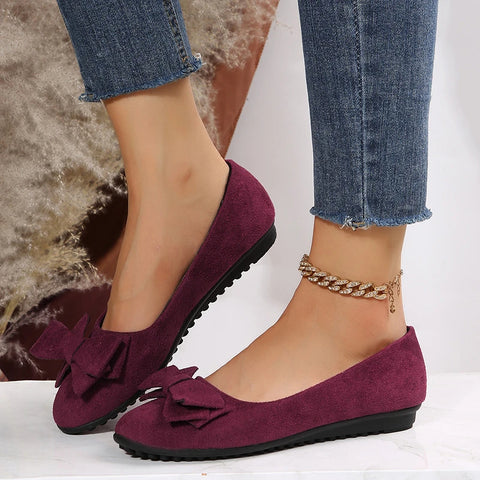 Ballerina’s dames | Platte schoenen met strikdetail