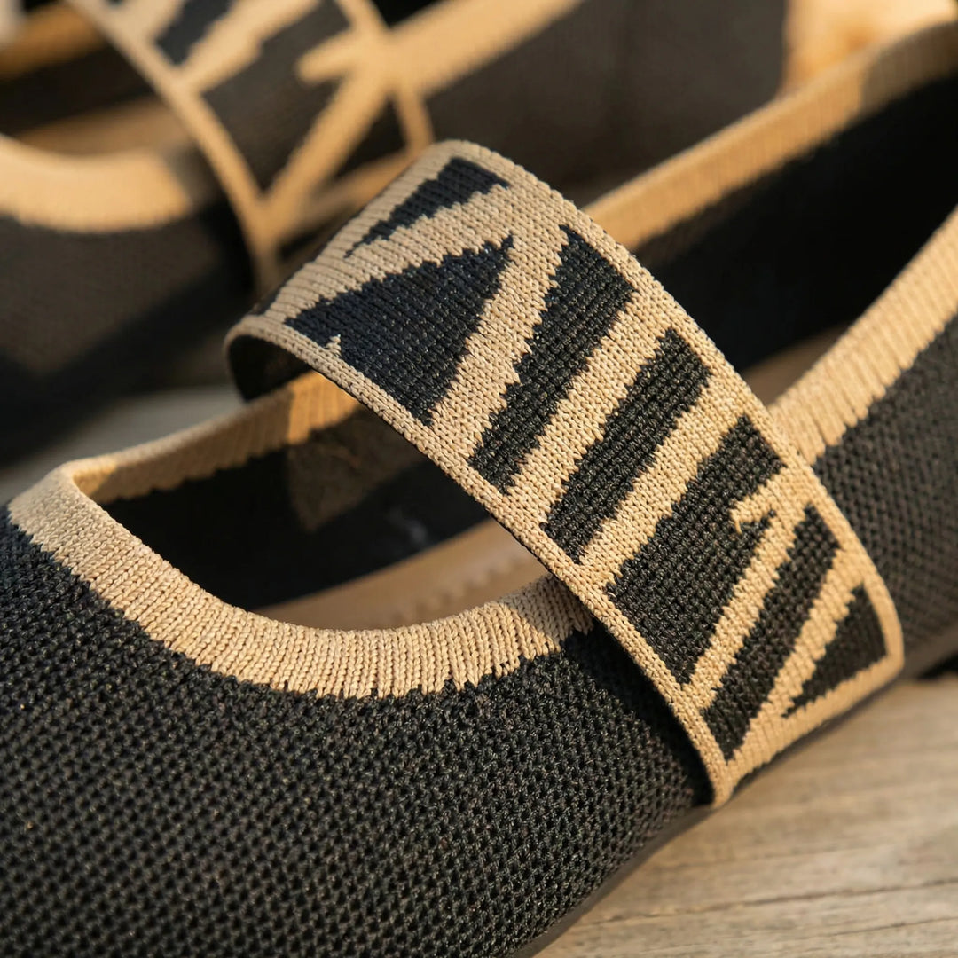 Ballerina’s dames | Puntige flats met banddetail