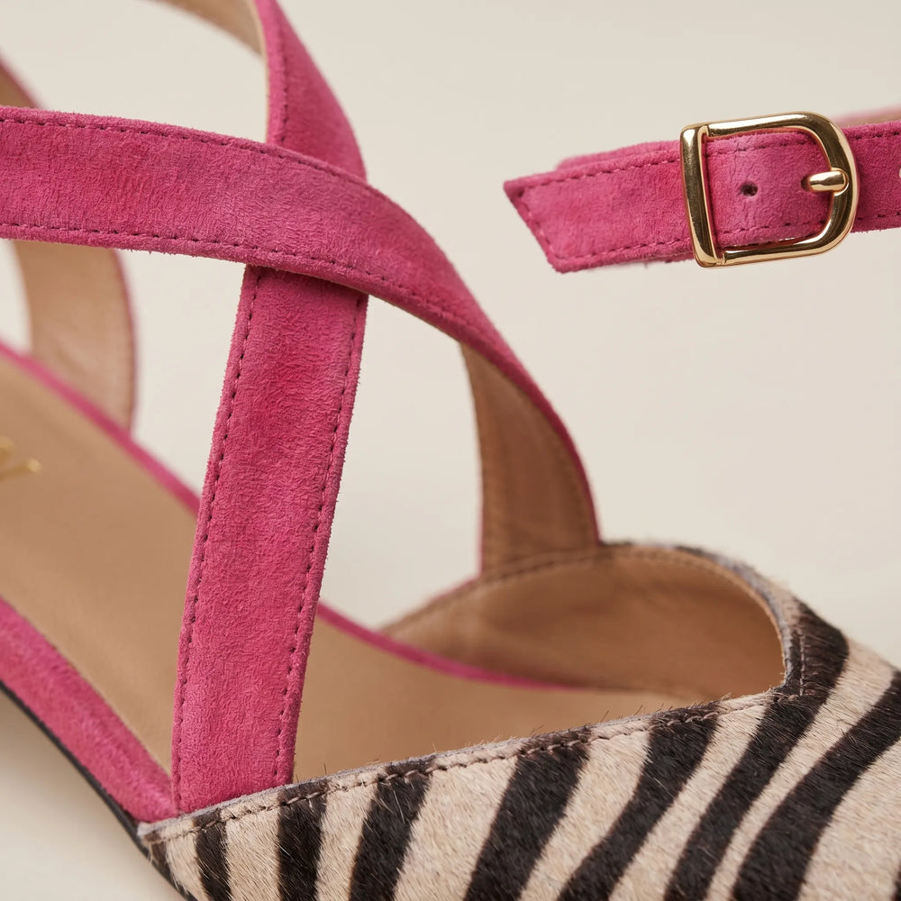 Ballerina's dames | Slingback ballerina's met bandjes en spitse neus