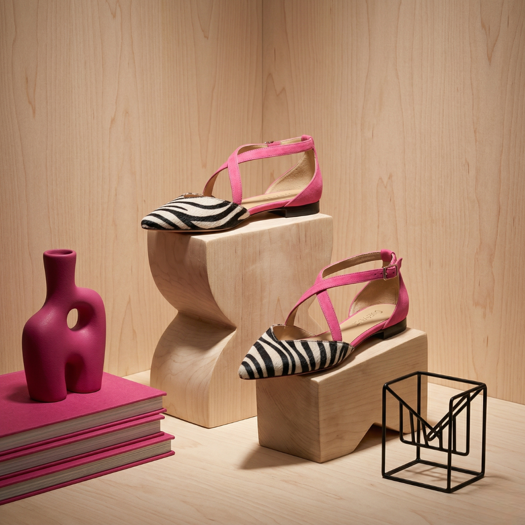 Ballerina's dames | Slingback ballerina's met bandjes en spitse neus