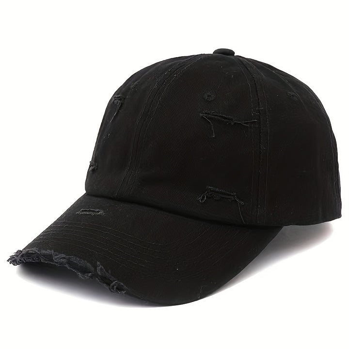 Baseball cap dames | Vintage pet met ripped look