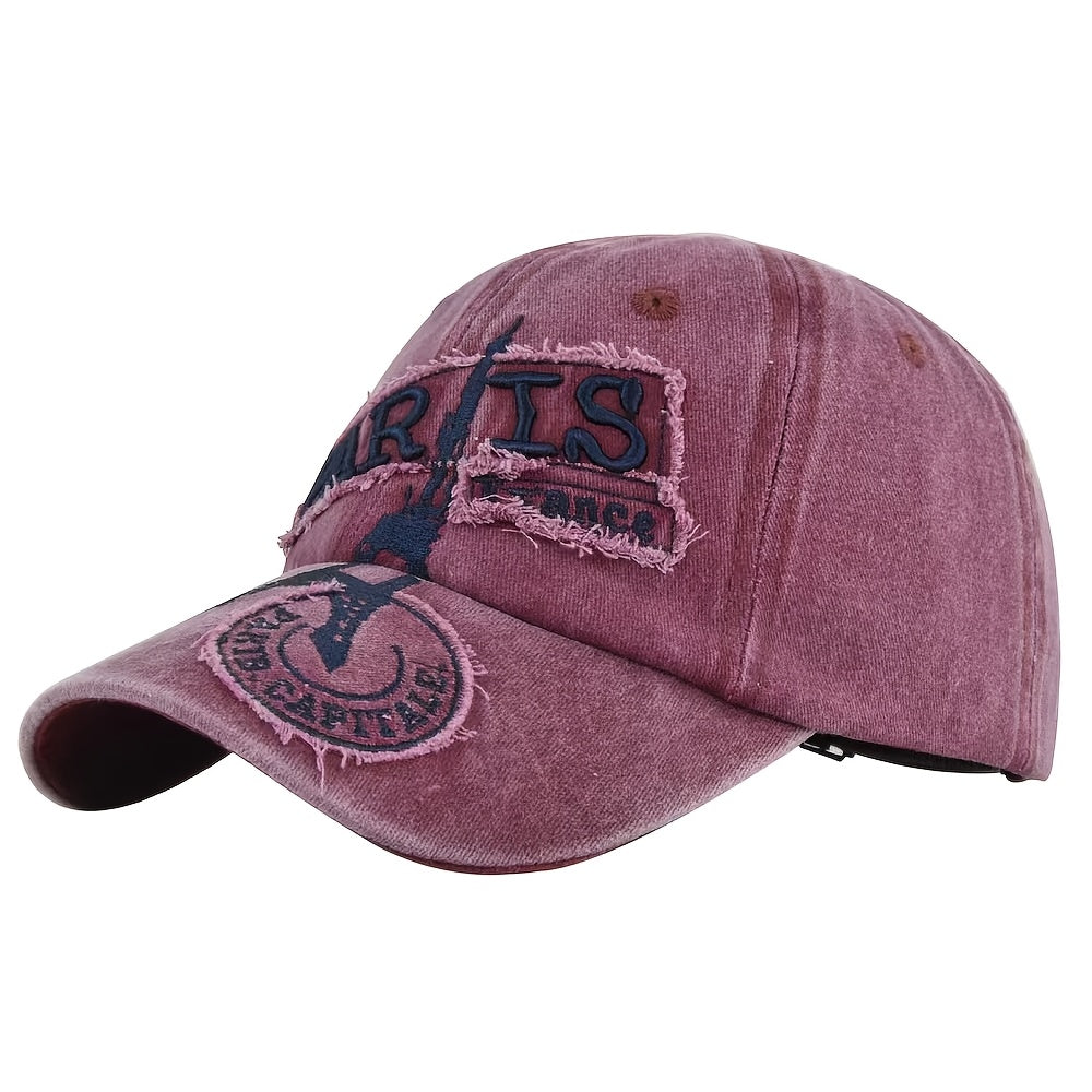 Baseball cap dames | Vintage pet met ripped look