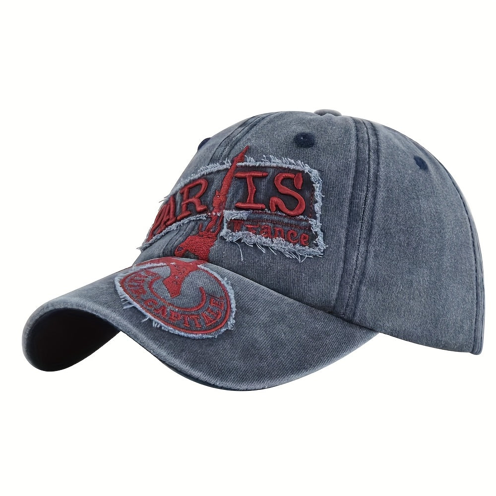Baseball cap dames | Vintage pet met ripped look