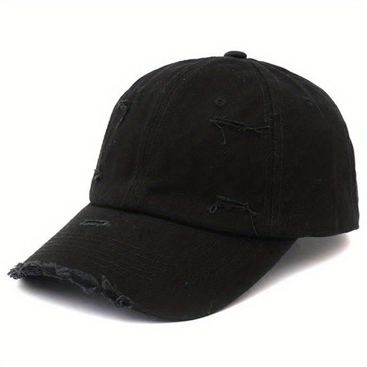 Baseball cap dames | Vintage pet met ripped look