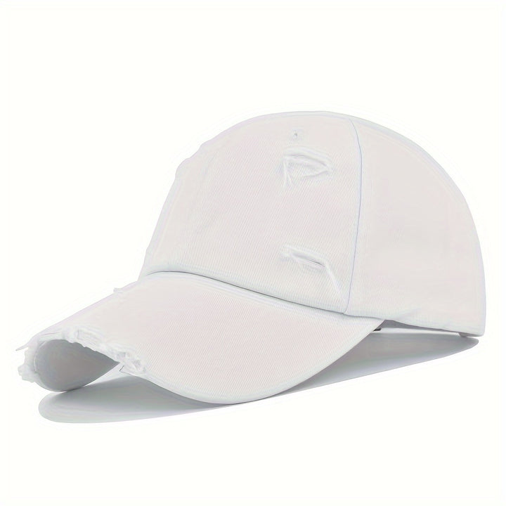Baseball cap dames | Vintage pet met ripped look