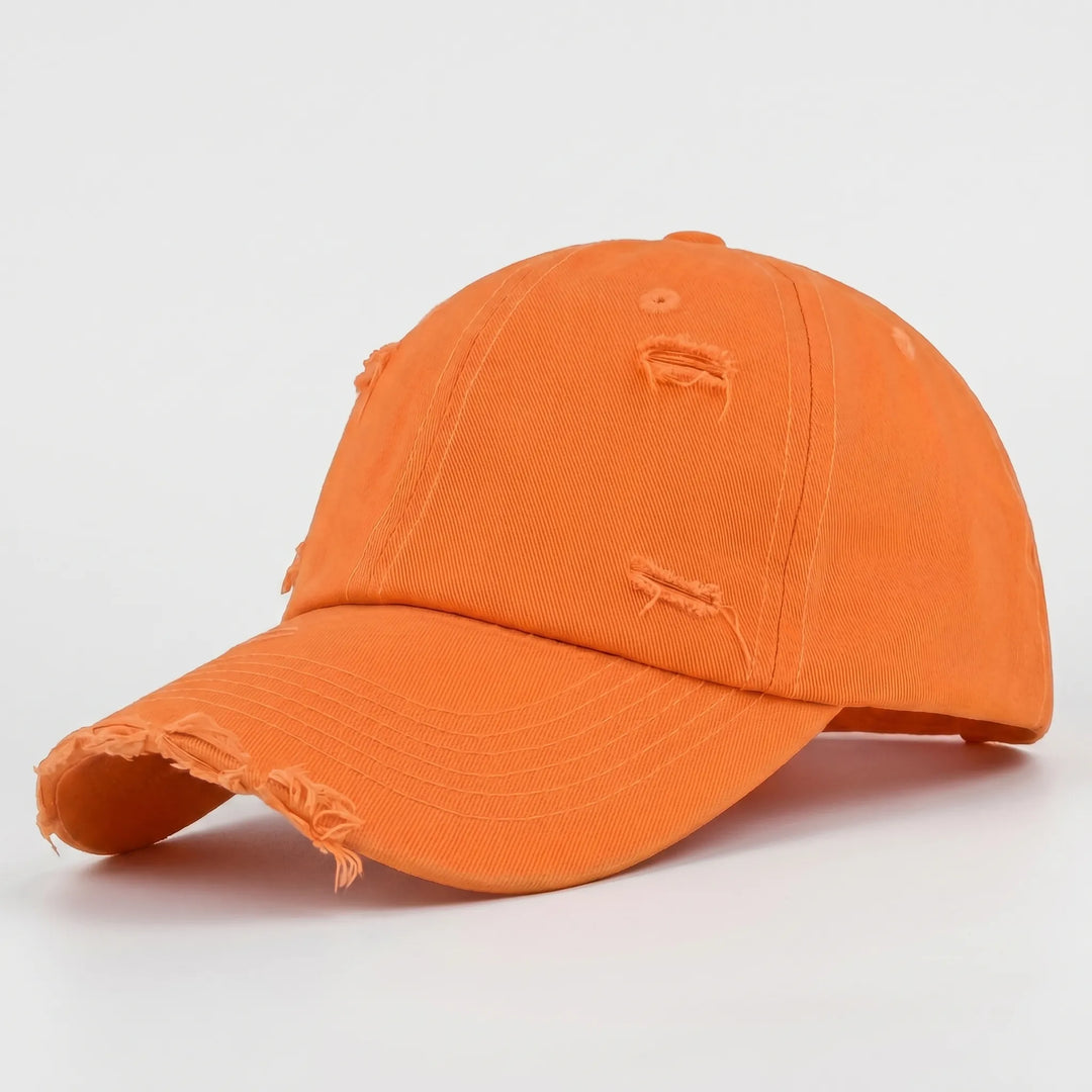 Baseball cap dames | Vintage pet met ripped look