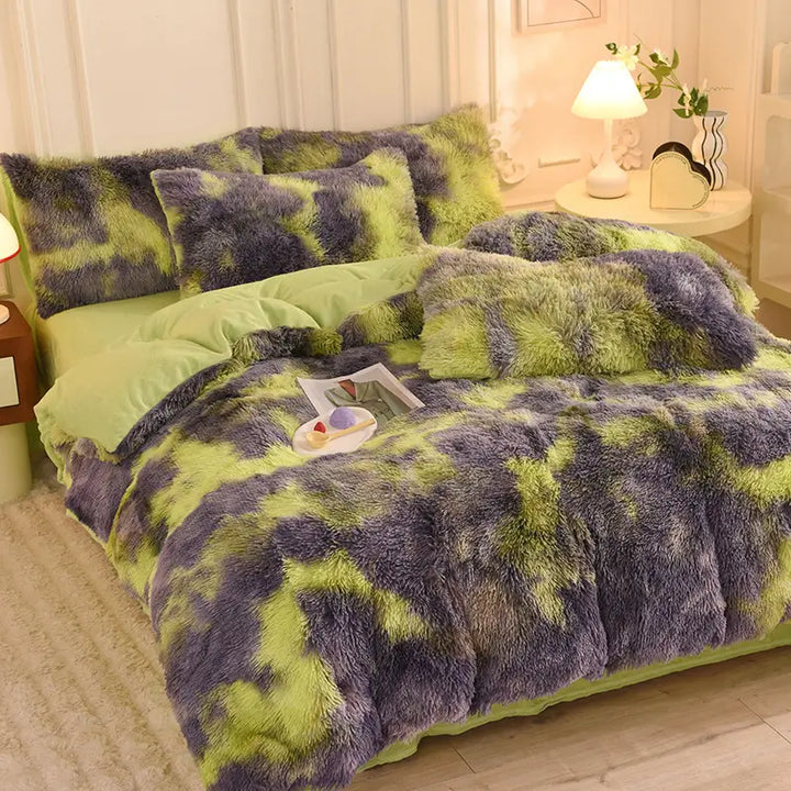 Beddengoed set | Fluffy fleece 5-delig met kussenslopen